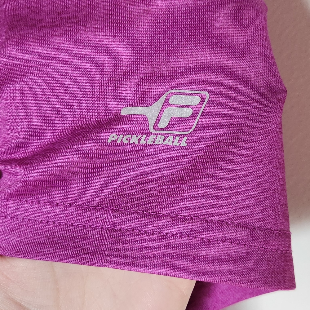 Fila Purple V-Neck Short Sleeve Tee - Picture 4 of 6